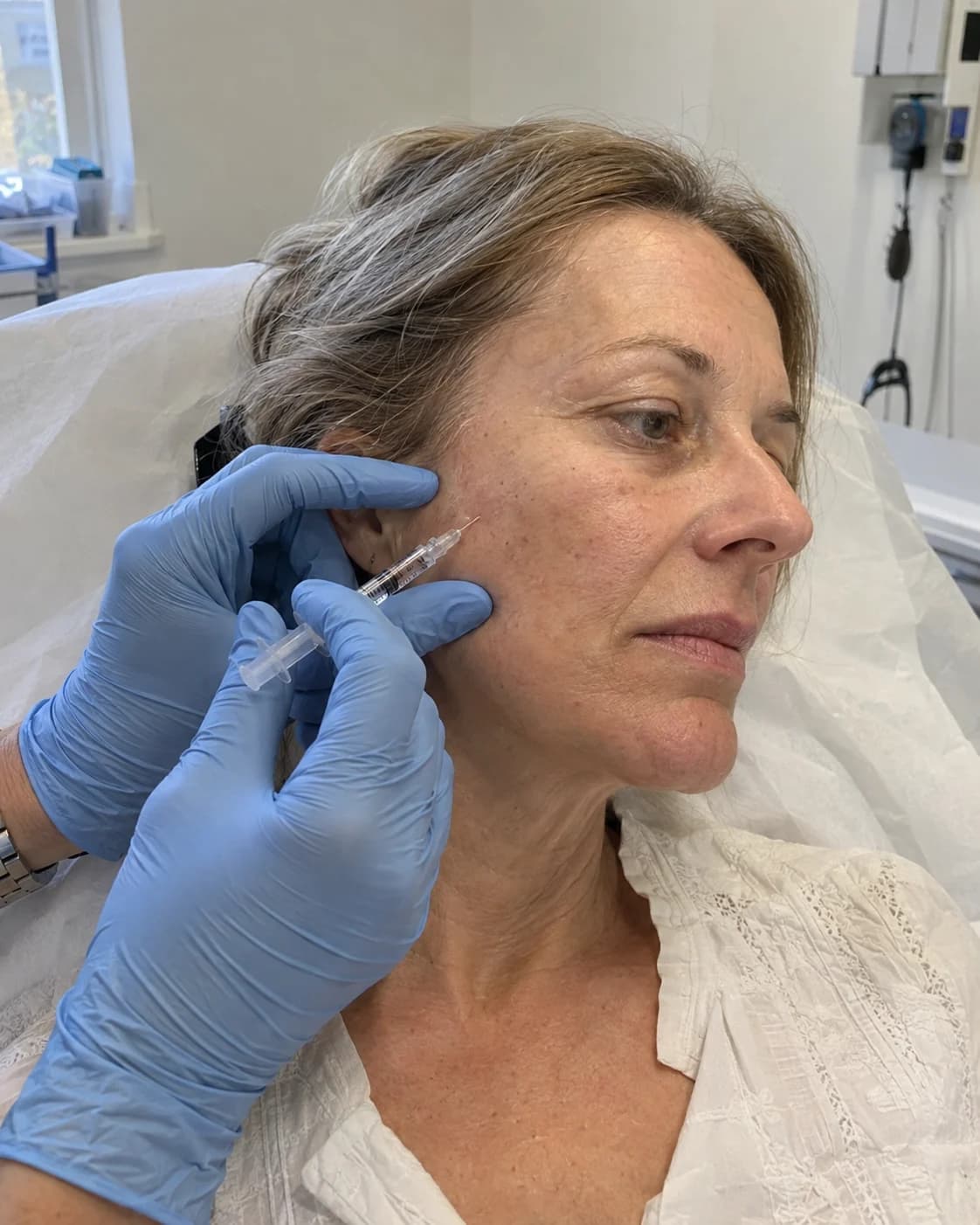 Imagine ilustrativă generată: pregătirea unei microinjectări de mezoterapie facială